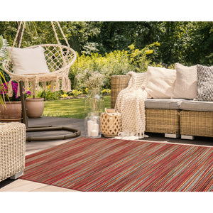 Liora Manne Marina Stripes Indoor Outdoor Area Rug Saffron