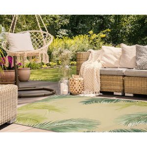 Liora Manne Marina Palm Border Indoor Outdoor Area Rug Sisal