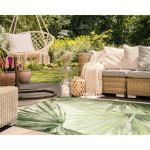 Load image into Gallery viewer, Liora Manne Marina Palm Fan Indoor Outdoor Area Rug Green