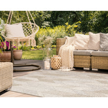 Load image into Gallery viewer, Liora Manne Orly Angles Indoor Outdoor Area Rug Natural