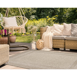 Liora Manne Orly Border Indoor Outdoor Area Rug Natural