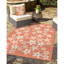 Load image into Gallery viewer, Liora Manne Capri Starfish Indoor Outdoor Area Rug Coral