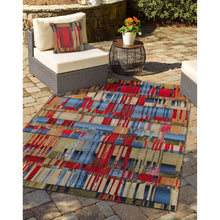 Load image into Gallery viewer, Liora Manne Marina Paintbox Indoor Outdoor Area Rug Multi