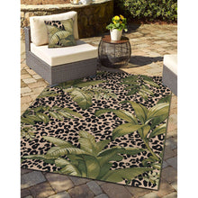 Load image into Gallery viewer, Liora Manne Marina Safari Indoor Outdoor Area Rug Green