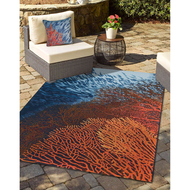 Liora Manne Marina Coral Indoor Outdoor Area Rug Ocean