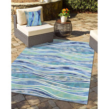 Load image into Gallery viewer, Liora Manne Visions III Wave Indoor Outdoor Area Rug Ocean