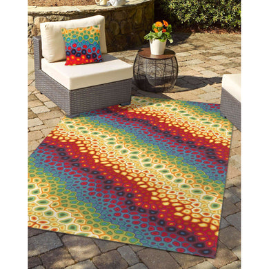 Liora Manne Visions IV Pop Swirl Indoor Outdoor Area Rug Multi