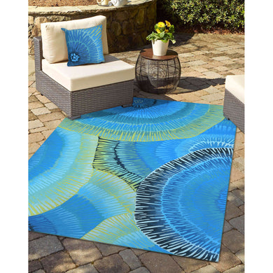 Liora Manne Visions IV Cirque Indoor Outdoor Area Rug Caribe