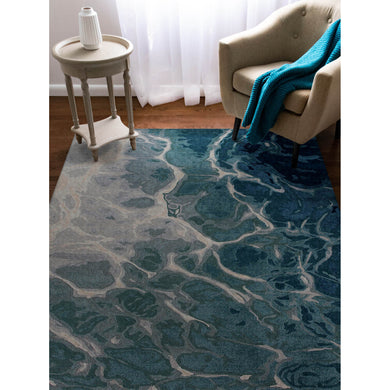 Liora Manne Corsica Water Indoor Area Rug Blue