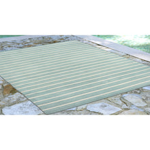 Load image into Gallery viewer, Liora Manne Sorrento Pinstripe Indoor Outdoor Area Rug Water