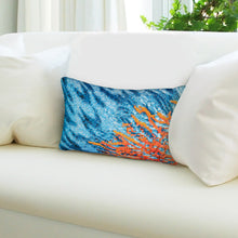 Load image into Gallery viewer, Liora Manne Marina Coral Indoor Outdoor Decorative Pillow Ocean