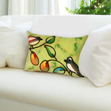 Load image into Gallery viewer, Liora Manne Visions III Song Birds Indoor Outdoor Decorative Pillow Green