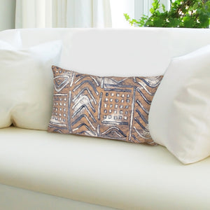 Liora Manne Visions IV Bambara Indoor Outdoor Decorative Pillow Indigo