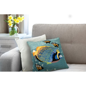 Liora Manne Frontporch Aquarium Indoor Outdoor Pillow Ocean