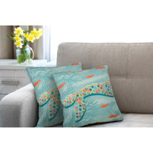 Load image into Gallery viewer, Liora Manne Illusions Mermaid At Heart Indoor Outdoor Decorative Pillow Ocean