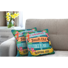 Load image into Gallery viewer, Liora Manne Illusions Summer Signs Indoor Outdoor Decorative Pillow Multi
