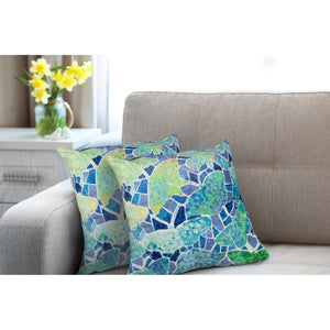 Liora Manne Illusions Butterfly Indoor Outdoor Decorative Pillow Blue