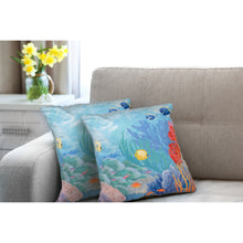 Load image into Gallery viewer, Liora Manne Illusions Seascape Indoor Outdoor Decorative Pillow Ocean