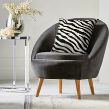 Load image into Gallery viewer, Liora Manne Visions I Zebra Indoor Outdoor Decorative Pillow Black