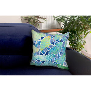 Liora Manne Illusions Butterfly Indoor Outdoor Decorative Pillow Blue