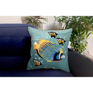 Liora Manne Frontporch Aquarium Indoor Outdoor Pillow Ocean