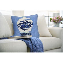 Load image into Gallery viewer, Liora Manne Frontporch Ginger Jars Indoor Outdoor Decorative Pillow Blue