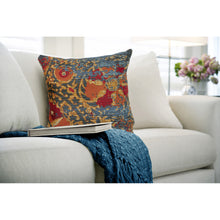 Load image into Gallery viewer, Liora Manne Marina Suzanie Indoor Outdoor Decorative Pillow Blue