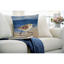 Load image into Gallery viewer, Liora Manne Marina Running Sandpipers Indoor Outdoor Decorative Pillow Sand