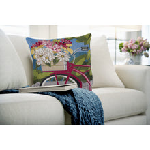 Load image into Gallery viewer, Liora Manne Marina Summer Ride Indoor Outdoor Decorative Pillow Blue