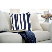 Load image into Gallery viewer, Liora Manne Visions II Marina Stripe Indoor Outdoor Decorative Pillow Marine