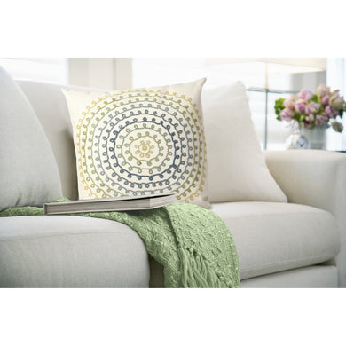 Liora Manne Visions III Ombre Threads Indoor Outdoor Decorative Pillow Cool