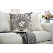 Load image into Gallery viewer, Liora Manne Visions III Ombre Threads Indoor Outdoor Decorative Pillow Grey