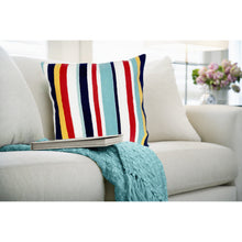 Load image into Gallery viewer, Liora Manne Visions III Riviera Strp Indoor Outdoor Decorative Pillow Multi