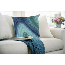 Load image into Gallery viewer, Liora Manne Visions III Ripples Indoor Outdoor Decorative Pillow Gulf