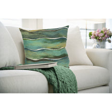 Load image into Gallery viewer, Liora Manne Visions IV Swell Indoor Outdoor Decorative Pillow Seaglass