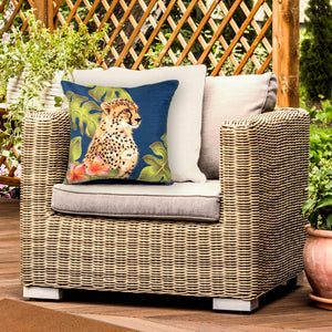 Liora Manne Illusions Cheetahs Indoor Outdoor Decorative Pillow Jungle