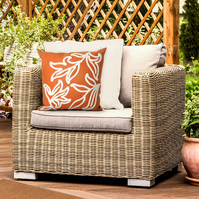 Liora Manne Visions I Windsor Indoor Outdoor Decorative Pillow Orange