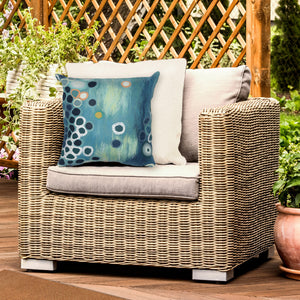 Liora Manne Visions IV Sunken Treasure Indoor Outdoor Decorative Pillow Aqua