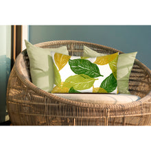 Load image into Gallery viewer, Liora Manne Visions I Mystic Leaf Indoor Outdoor Decorative Pillow Green