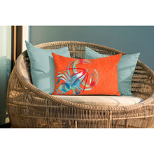 Load image into Gallery viewer, Liora Manne Visions II Lobster Indoor Outdoor Decorative Pillow Orange