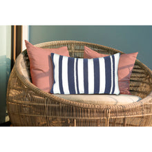 Load image into Gallery viewer, Liora Manne Visions II Marina Stripe Indoor Outdoor Decorative Pillow Marine