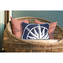 Load image into Gallery viewer, Liora Manne Visions II Compass Indoor Outdoor Decorative Pillow Marine