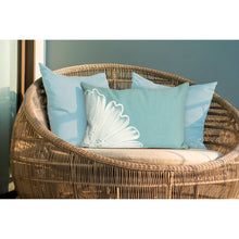 Load image into Gallery viewer, Liora Manne Visions III Antique Medallion Indoor Outdoor Decorative Pillow Aqua