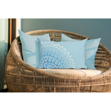 Load image into Gallery viewer, Liora Manne Visions III Ombre Threads Indoor Outdoor Decorative Pillow Aqua