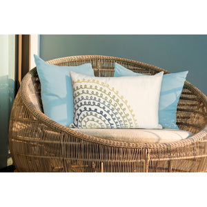 Liora Manne Visions III Ombre Threads Indoor Outdoor Decorative Pillow Cool