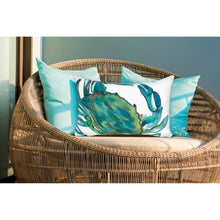 Load image into Gallery viewer, Liora Manne Visions III Blue Crab Indoor Outdoor Decorative Pillow Sea