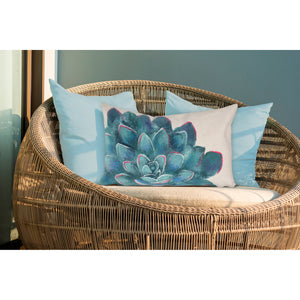 Liora Manne Visions IV Succulent Indoor Outdoor Decorative Pillow Cream