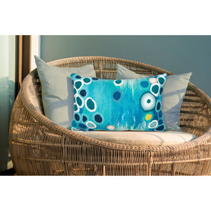 Liora Manne Visions IV Sunken Treasure Indoor Outdoor Decorative Pillow Aqua