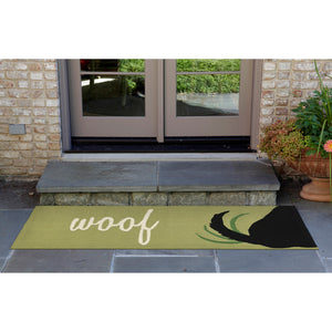 Liora Manne Frontporch Woof Indoor Outdoor Area Rug Green