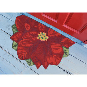 Liora Manne Frontporch Poinsettia Indoor Outdoor Area Rug Red